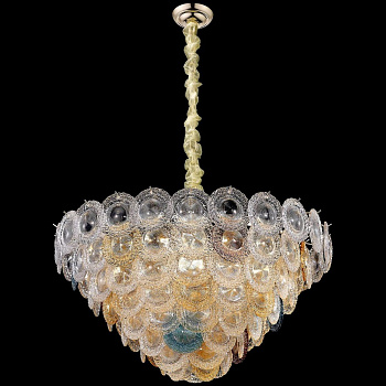 Люстра подвесная Белое золото/Разноцветный E14 26*40Вт WE140.26.303 WERTMARK