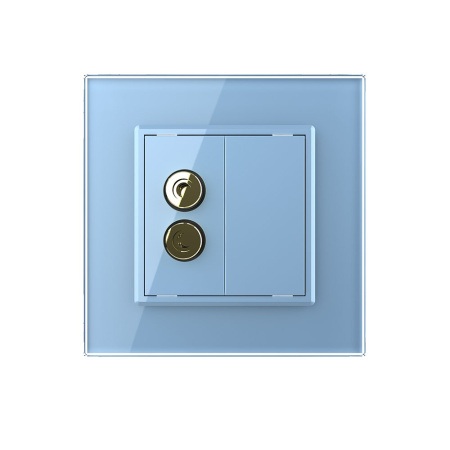 Розетка акустическая SOUND Синяя Livolo