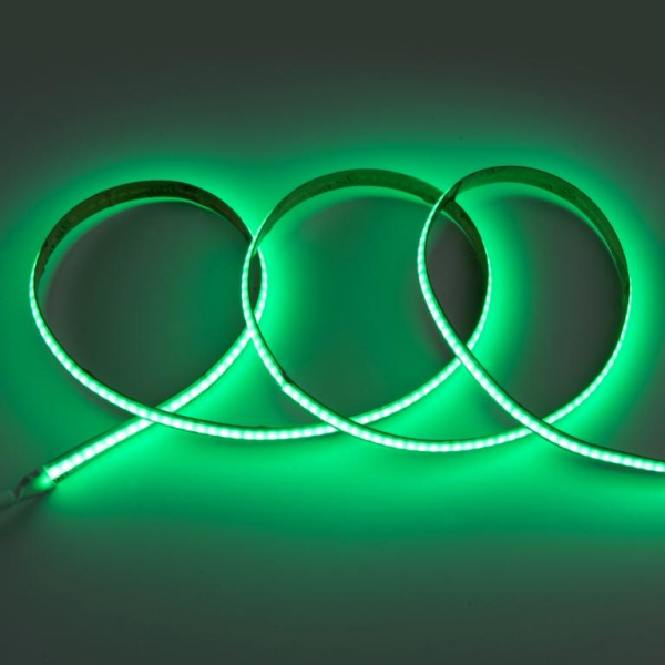 Лента светодиодная зеленый GLS-COB-320-8-24-IP20-G General