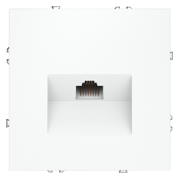 Розетка компьютерная встраиваемая Voltum S70 RJ45 КАТ.6, (белый матовый) Розетка компьютерная встраиваемая Voltum S70 RJ45 КАТ.6, (белый матовый)