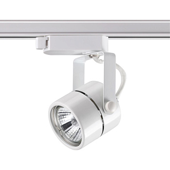 Св-к трековый однофазный IP20 GU10 50W 220V PIPE белый E NOVOTECH