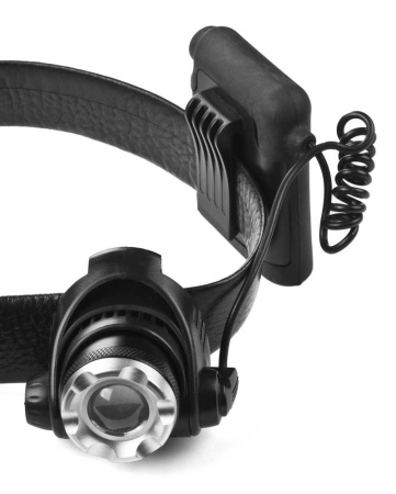 Фонарь "ПРОФИ" налобный светодиодный, 6Вт(450Лм), регулируемый фокус, 3 режима, трансформер, 4АА ЗУБР