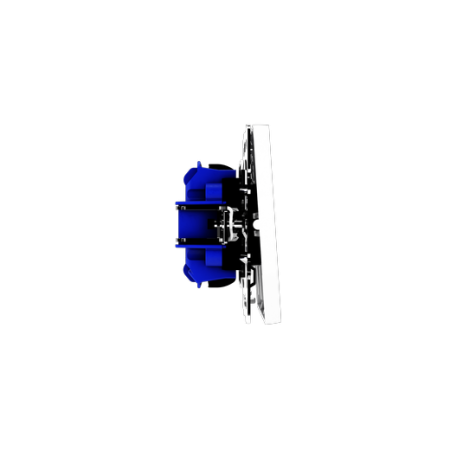 Выключатель встраиваемый Voltum S70 трехклавишный 10А, (белый глянцевый)