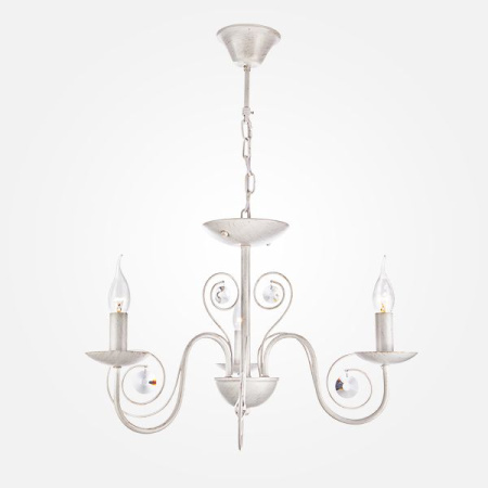 Люстра с двойным креплением 3*E14 60Вт белый с золотом IP20 Tomas (60018/3 белый с золотом) Eurosvet