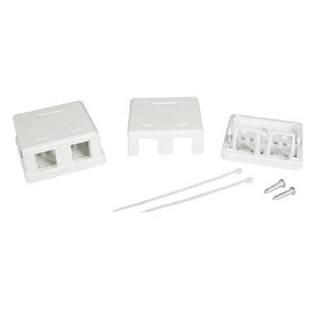 Универсальная розетка, 2 порта  для модулей Keystone  (для модулей форм-фактора A10) DKC