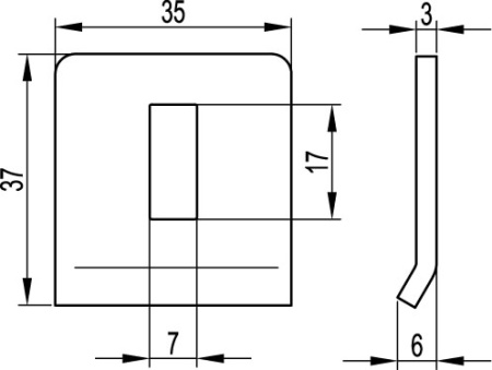 Прижим кабельного лотка, цинк-ламельный DKC