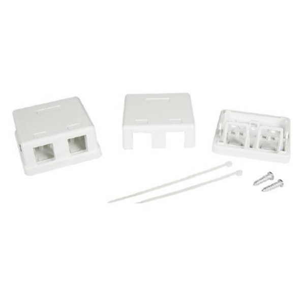 Универсальная розетка, 2 порта  для модулей Keystone  (для модулей форм-фактора A10) DKC