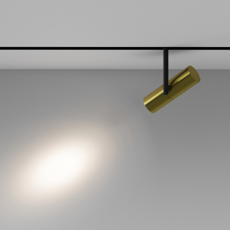 Трековый светильник LED 12Вт Черный и Латунь IP20 Magnetic track system Exility TR005-2-12W4K-BBS Technical Maytoni