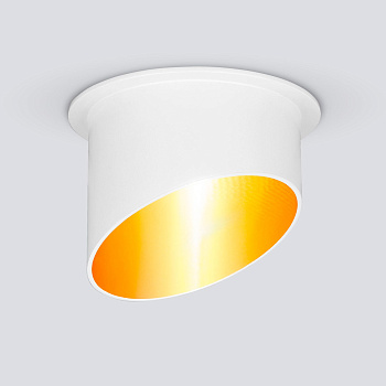 Встраиваемый точечный светильник 1*G5.3 белый, золотой IP20 (a040981) Elektrostandard