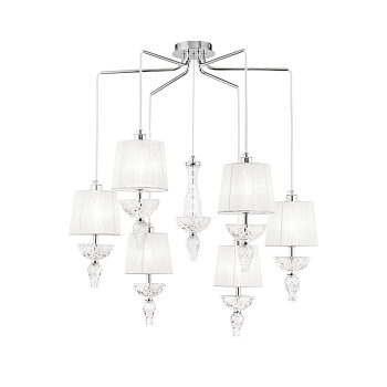 Подвесной светильник 6*E14 40Вт Хром IP20 Maddi DIA007PL-06CH Maytoni