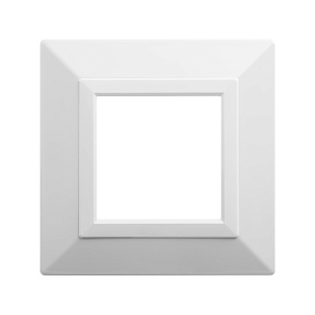 Рамка из металла, "Avanti", белая, 1 пост (2 мод.) DKC