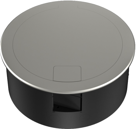 Donel Лючок в пол 12 мод. (4 мод. 45х45 мм. + 4 мод. 22.5х45 мм.) круглый, верт. установка, металл