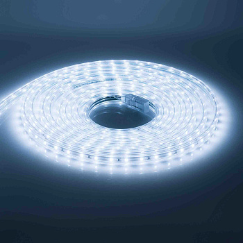 10-04 Комплект светодиодной подсветки - лента 220В, 4,8Вт/м, smd3528/2835, 60д/м, IP65, 300Лм/м, 5м, прозрачный силикон, с аксессуарами(сет... APEYRON