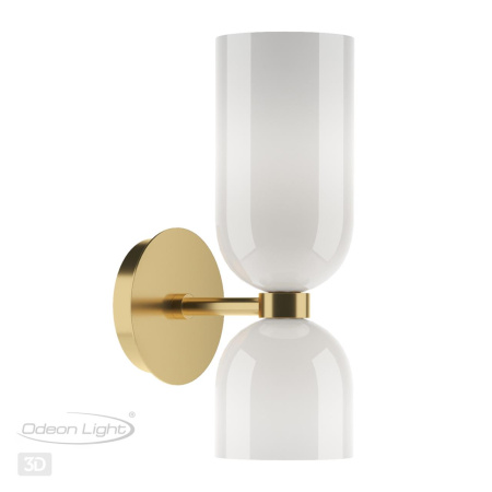 Бра с выкл.E14 2*60W ORINOCO бронзовый/белый ODEON LIGHT