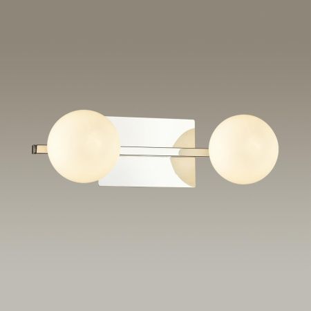 Бра G9 2*40W 220V ASTRID хром,белый LUMION