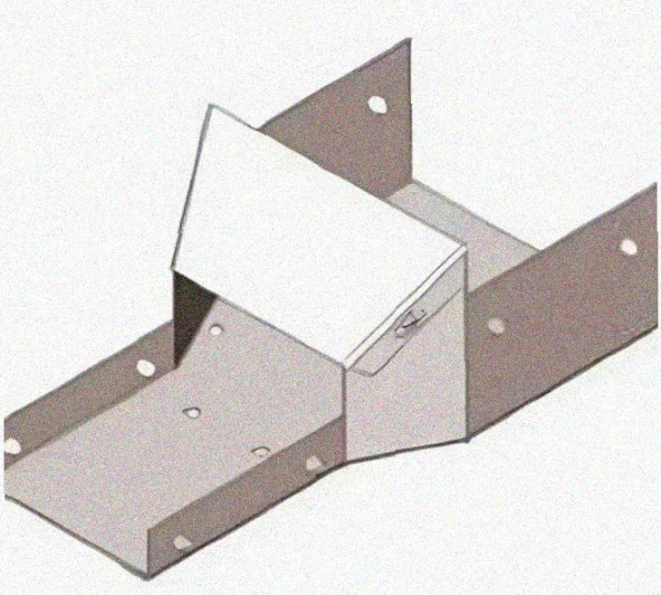 Лоток переходной замковый ЛПЗ 500х85-200х60 УХЛ1 горячее цинкование, S1,5
