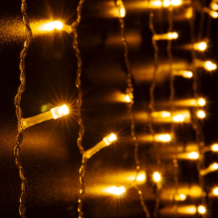 Гирлянда "Занавес" теплый белый 1,5*1м IP20 (200-001 теплый белый) Eurosvet