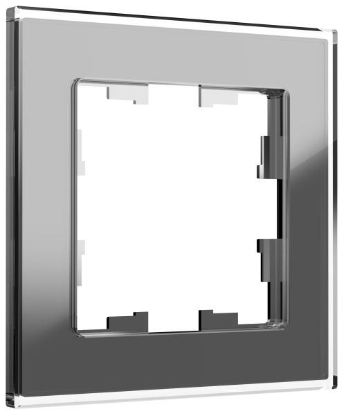 BRITE Рамка 1 -местная РУ-1-2-БрСе стекло серый IEK