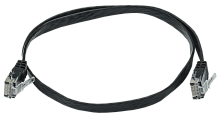 ITK Коммутационный шнур плоский (патч-корд) кат.6 UTP 0,5м чёрный