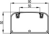 Кабель-канал 90х50 мм, с фронтальной крышкой DKC