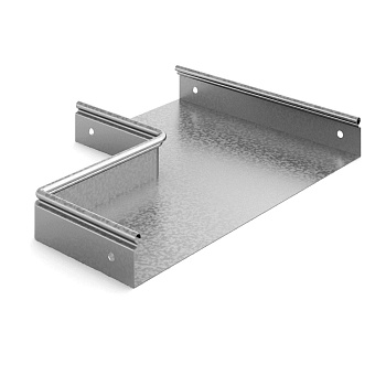 Переход прямой правый 300х100х50, толщ. 0,7 мм, Сендзимир цинк Ostec