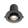 Встраиваемый светильник LED 10Вт Черный IP20 Downlight DL045-01-10W4K-B Technical Maytoni