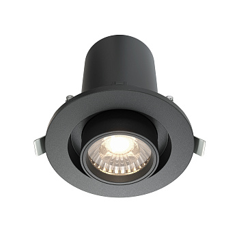 Встраиваемый светильник LED 10Вт Черный IP20 Downlight DL045-01-10W4K-B Technical Maytoni
