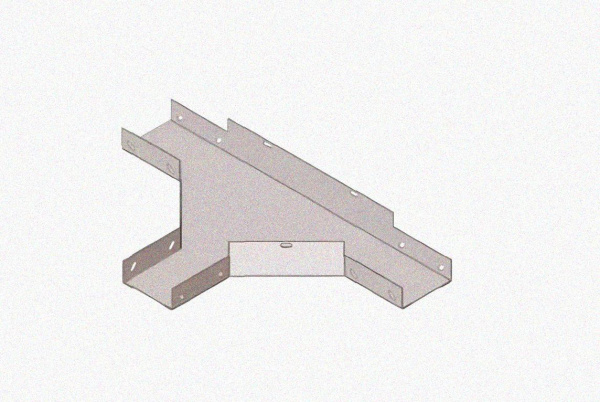 Лоток тройниковый глухой ОТГ 100х80 УХЛ1, горячее цинкование S1,5