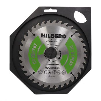 Диск пильный Industrial Дерево 190*20*36Т HW195 Hilberg