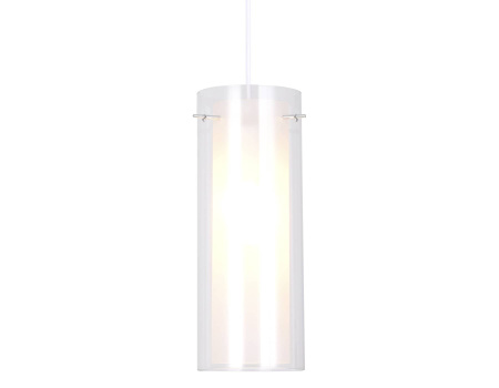 Подвесной светильник TR3672 CH/CL/FR хром/прозрачный/белый матовый E14 max 40W D110*1000 Ambrella Light