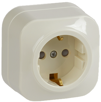 Розетка одноместная ОУ РСш20-3-ХК с з/з и защитной шторкой 16А GLORY кремовый IEK Розетка одноместная ОУ РСш20-3-ХК с з/з и защитной шторкой 16А GLORY кремовый IEK