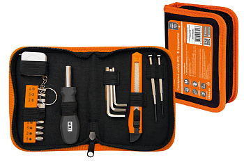 Слесарный набор №2, 18 предметов, тканевый чехол, "Гранит" TDM