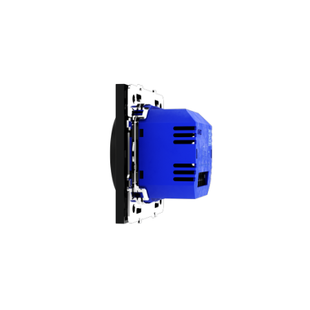 Терморегулятор электронный Voltum S70 с индикацией и датчиком, для теплого пола, (черный матовый)