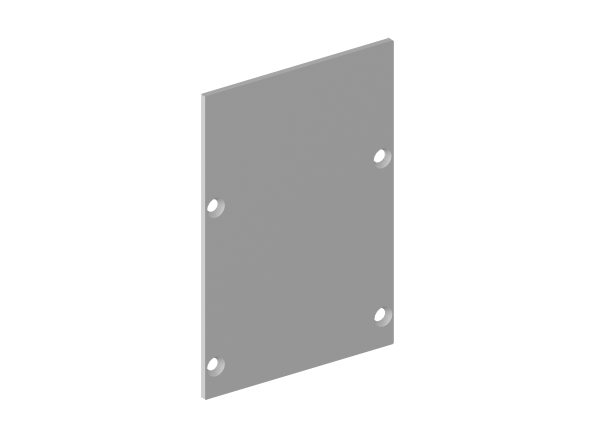 Donel Боковая глухая заглушка для профиля DN18516 Цвет:Анодированное серебро,Серия:DN8ALE