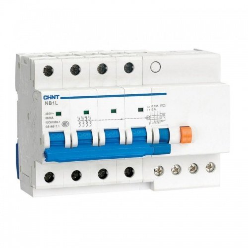 Дифференциальный автоматический выключатель NB1L-40 4П 16А С 30мА тип АС 6кА CHINT