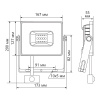 Светодиодный прожектор Feron с датчиком LL-908 IP44 50W 6400K