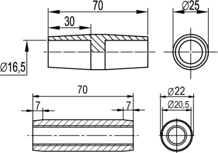 Соединительная муфта для омеднённого заземлителя D14.2 мм DKC