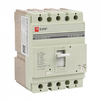 Выключатель автоматический ВА-99 160/125А 3П 35кА EKF PROxima
