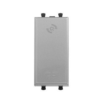 Диммер кнопочный модульный для LED ламп, "Avanti", "Закаленная сталь", 1модуль DKC