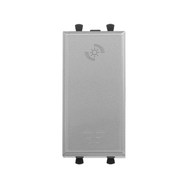 Диммер кнопочный модульный для LED ламп, "Avanti", "Закаленная сталь", 1модуль DKC