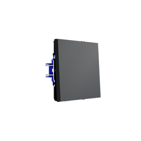 Перекрестный переключатель встраиваемый Voltum S70 одноклавишный 10А, (графит)