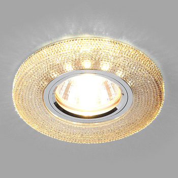 Встраиваемый точечный светильник со св/д подсветкой 1*G5.3 тонированный IP20 (a033625) Elektrostandard