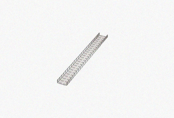 Лоток замковый перфорированный ЛМЗ 150х150х3000 УХЛ1, горячее цинкование, S1,5