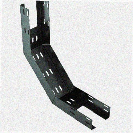 Лоток перфорированный КП 300х100-90 УХЛ1 для поворота трассы вверх на 90, оцинкованный лист S1,0