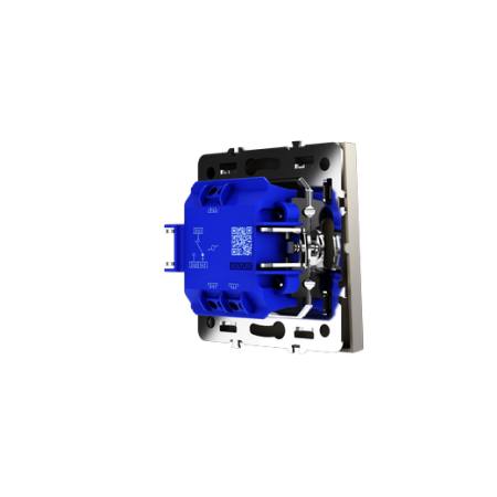 Проходной переключатель встраиваемый Voltum S70 одноклавишный 10А, (кашемир)