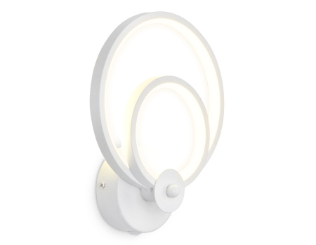 Настенный светодиодный светильник с выключателем FL419 WH белый LED 4200K 20W 240*190*80 Ambrella Light