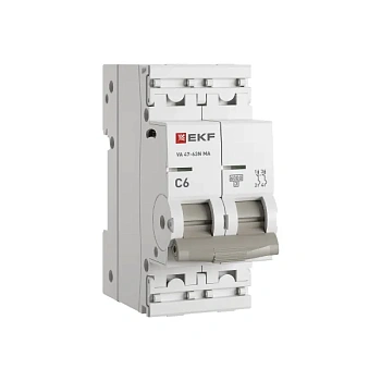 Выключатель автоматический ВА МОД ВА 47-63N MA 2П 6А (C) 6кА без теплового расцепителя PROXIMA EKF
