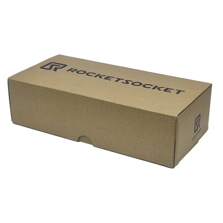 Розетка горизонтальная выдвижная 2 Euro 16A, 2 USB A с блоком 5В/2.1А, RJ45 RocketSocket, цвет черный