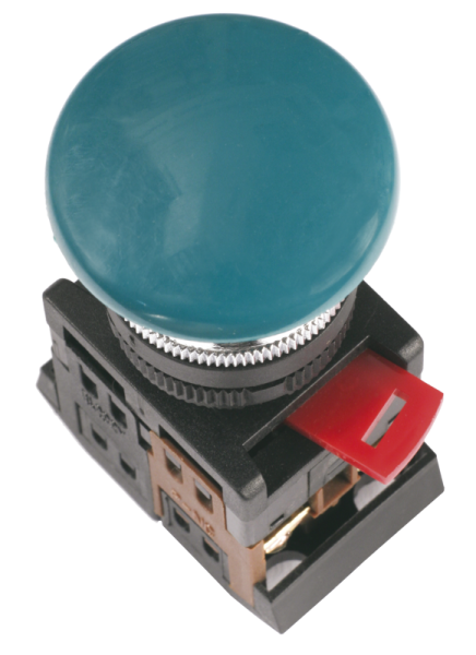 Кнопка управления AEА-22 "Грибок" d=22мм 1з+1р зеленая IEK