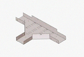 Лоток тройниковый замковый перфорированный ОТЗ 400х65 УТ1,5, горячее цинкование S1,5